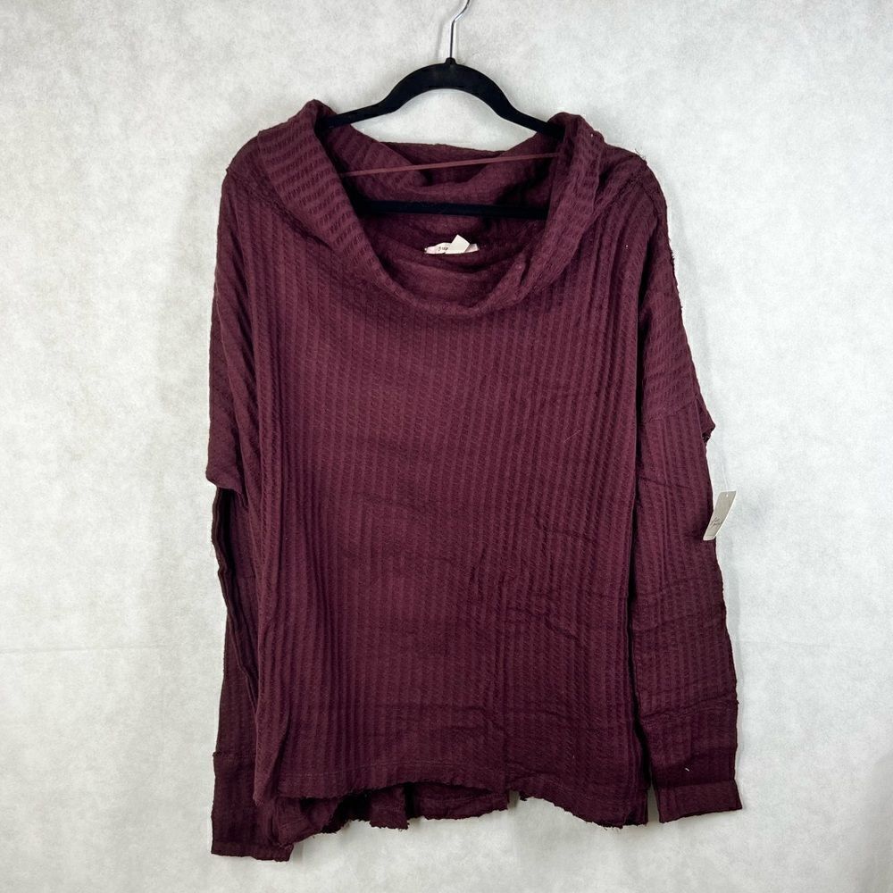 Free People Crowl Neck Themal New With Tag